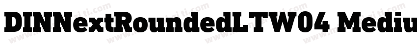 DINNextRoundedLTW04 Medium Regular字体转换